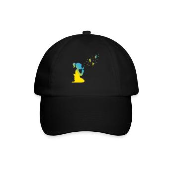 Pissenlit Fille Ukraine Liberté Drapeau ukrainien - Casquette classique - noir/noir - Devant