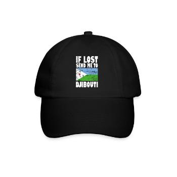 Drapeau de Djibouti - Casquette classique - noir/noir - Devant