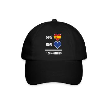 L'Europe et l'Espagne génie / cadeau - Casquette classique - noir/noir - Devant