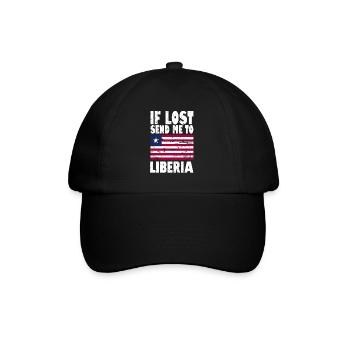 Libya Flag Saying - Baseball Cap - black/black - Front