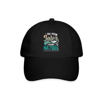 Marine Science Design for an Ocean Student - Baseball Cap - black/black - Front