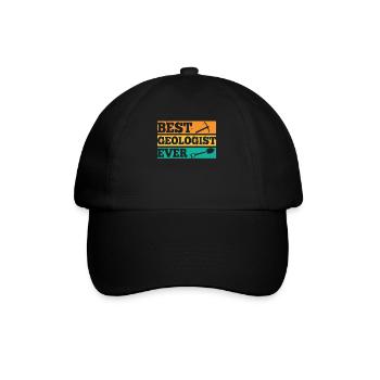 Bester Geologe Aller Zeiten Geologie Beruf - Baseballkappe - Schwarz/Schwarz - Vorne