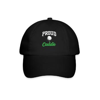 Proud Caddie Golfing Golf Golfer Profession - Baseball Cap - black/black - Front