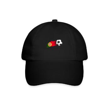 Cadeau de football au Portugal - Casquette classique - noir/noir - Devant