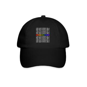 Espress Your Queer - Baseballkappe - Schwarz/Schwarz - Vorne
