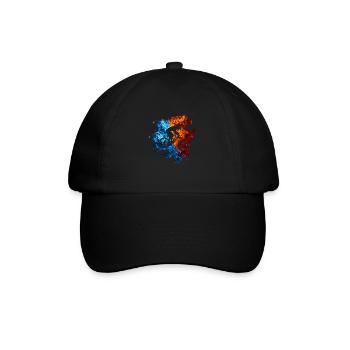 MountaBike Rouge Bleu Feu Mountain Bike Rider - Casquette classique - noir/noir - Devant
