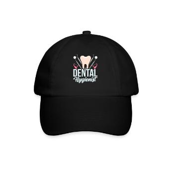Dental Hygienists Dental Hygiene Team Dentist - Baseball Cap - black/black - Front