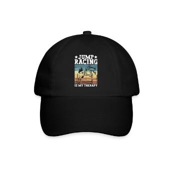 Show Jumping Horse Racing Horse Riding Riders - Baseball Cap - black/black - Front