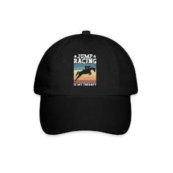 Show Jumping Horse Racing Horse Riding Riders - Baseball Cap - black/black - Front