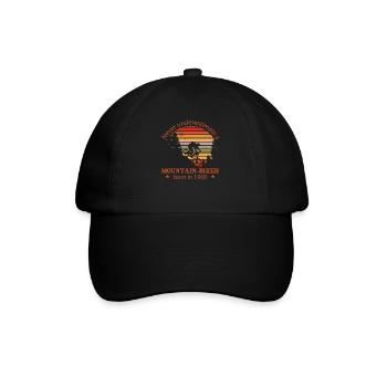 MTB mountain bike born in 1960 birthday - Baseball Cap - black/black - Front