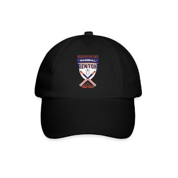 Renton Baseball My heart is on this field - Baseball Cap - black/black - Front