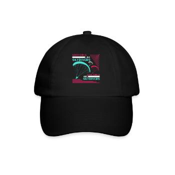 Les bonnes filles comme les parachutistes Les filles cool sont des parachutistes - Casquette classique - noir/noir - Devant