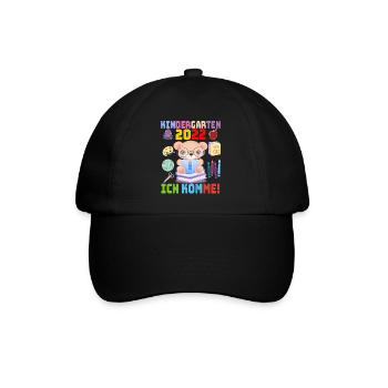 2022 Kindergarten Ich Komme Kindergartenkind Bär - Casquette classique - noir/noir - Devant