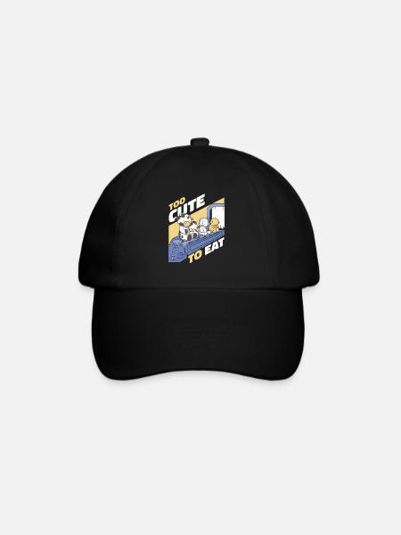 Végétarien Végétalien Veggie Végétarien - Casquette classique - noir/noir