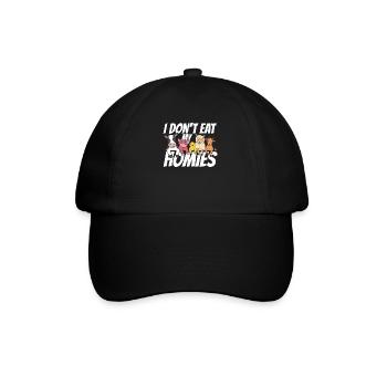 Vegetarian Vegan Veggie Vegetarian - Baseball Cap - black/black - Front