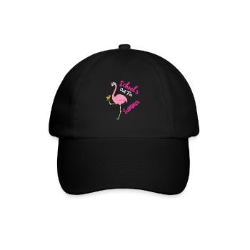 Schools Out For Summer Flamingo - Baseball Cap - black/black - Front
