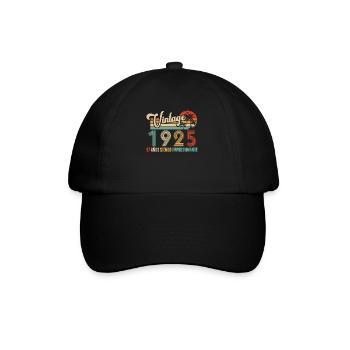 Vintage 1925 Anniversaire 97 ans D'être Awesome - Casquette classique - noir/noir - Devant