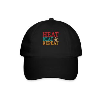 Blacksmith Heat Beat Repeat - Baseballkappe - Schwarz/Schwarz - Vorne