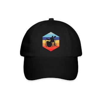 Percussionist Drums Ladies Drummer - Baseball Cap - black/black - Front