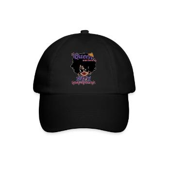 Une reine est née en 1975 - anniversaire de 47 ans - Casquette classique - noir/noir - Devant
