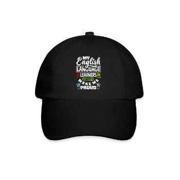 ESL Teacher Linguist Multilingual Teaching - Baseball Cap - black/black - Front