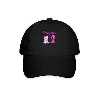Kindergeburtstag 2 Jahre Mädchen Name Mathilda - Baseballkappe - Schwarz/Schwarz - Vorne