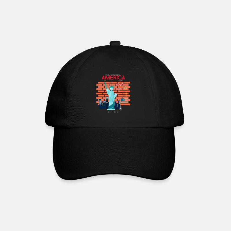 Beautiful America - Baseball Cap - black/black