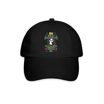 Volksschullehrer Volksschule Lehrkraft Lehrer - Baseballkappe - Schwarz/Schwarz - Vorne