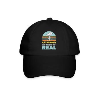 L’astronomie est comme la magie mais le vrai astronome - Casquette classique - noir/noir - Devant