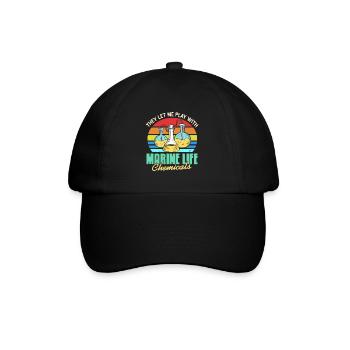 They Let Me Play With Marine Life Chemicals - Baseball Cap - black/black - Front