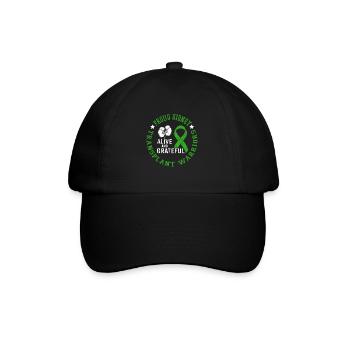Don de rein Transplantation d’organes De rein Rein - Casquette classique - noir/noir - Devant