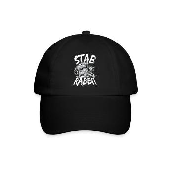 Funny Stab Rabbit Rodent Porcupine - Baseball Cap - black/black - Front