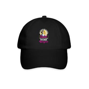 Chirurgien du nez Filles Rhinoplastie Cosmétiques - Casquette classique - noir/noir - Devant