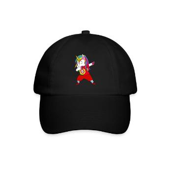 Portugal Football Dabbing Cadeau - Casquette classique - noir/noir - Devant