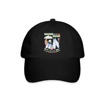 Bébé, bébé garçon, bébé garçon, dire avec arc-en-ciel - Casquette classique - noir/noir - Devant