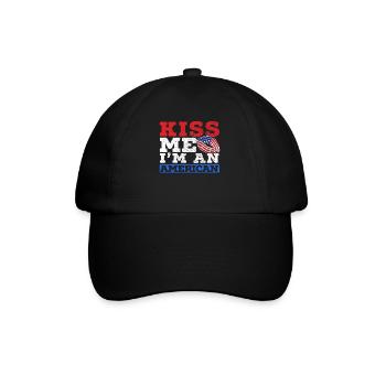 Embrasse-moi Je suis un jour de constitution américain des États-Unis - Casquette classique - noir/noir - Devant