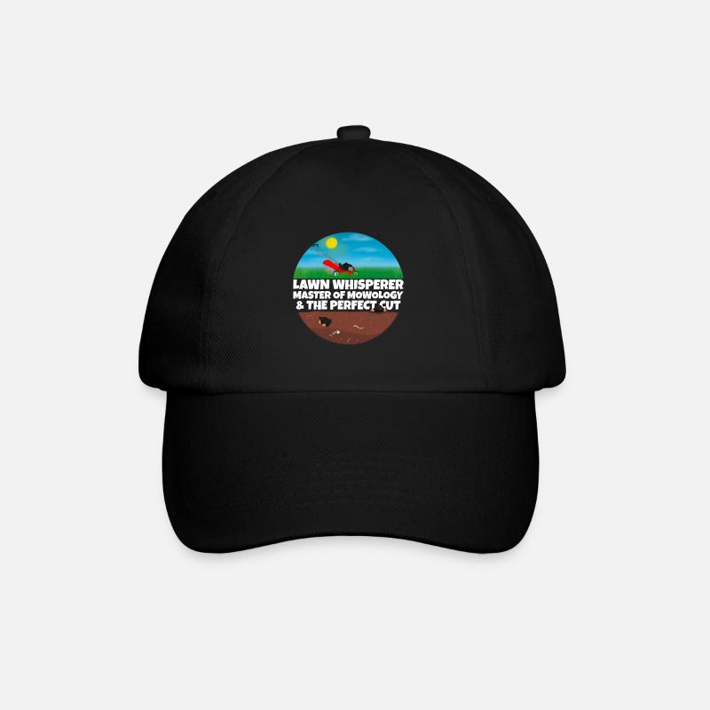 Gärtner Rasenmäher lustiger Spruch Männer Geschenk - Baseballkappe - Schwarz/Schwarz