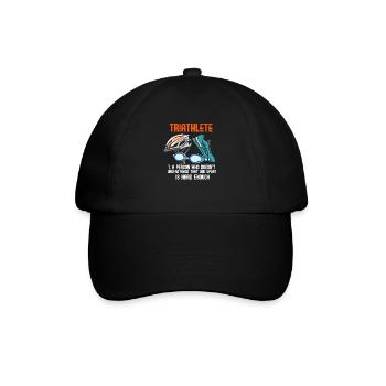 Définition du triathlète Swim Bike Run Triathlon - Casquette classique - noir/noir - Devant