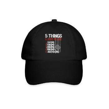Racing Motorsport Saying - Baseball Cap - black/black - Front