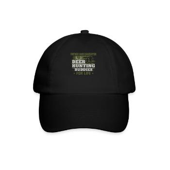 Buck Deer Hunting Hunter Father - Baseball Cap - black/black - Front