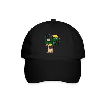 Pug Builder House Builder Construire Construction Remorque Marteau - Casquette classique - noir/noir - Devant