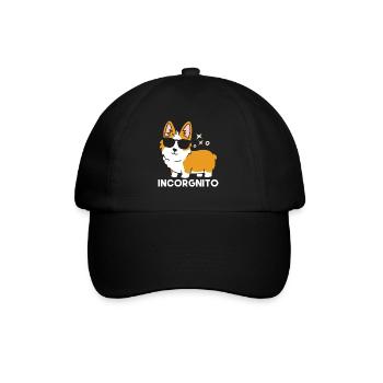 Incorgnito Funny Corgi Lover Vendanges de raisin - Casquette classique - noir/noir - Devant