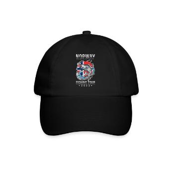 Angeltour Norwegen 2023 - Baseballkappe - Schwarz/Schwarz - Vorne