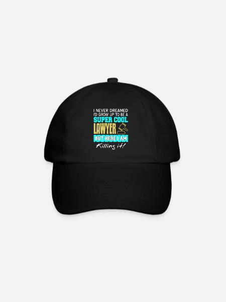 Awesome I'd Grow Up As A Super Cool Lawyer - Baseball Cap - black/black