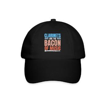 Clarinets are the bacon of music Musicians - Baseball Cap - black/black - Front