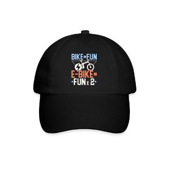 Electric Bike E-Bike Ride Bike Lovers Bicyclef - Baseball Cap - black/black - Front
