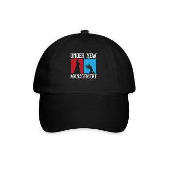 Unter neuer Leitung Bräutigam Hochzeits-Junggesellenabschied - Baseballkappe - Schwarz/Schwarz - Vorne