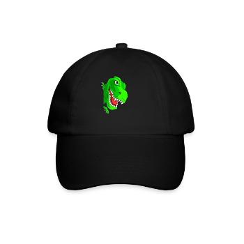 Dinosaure Tyrannosaurus Boys Girl Cadeau - Casquette classique - noir/noir - Devant