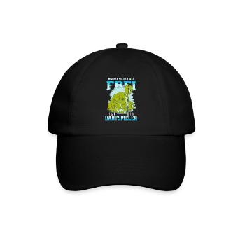 Eilige Dartspieler die zum Spiel wollen - Baseballkappe - Schwarz/Schwarz - Vorne