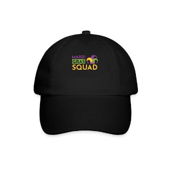 Mardi Gras Squad - Baseball Cap - black/black - Front